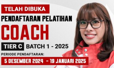 Pendaftaran Pelatihan Coach Tier C Batch 1 Tahun 2025 Resmi Dibuka