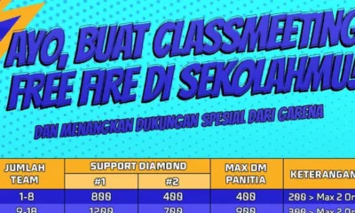 Garena Free Fire Support untuk Turnamen di Sekolahmu!