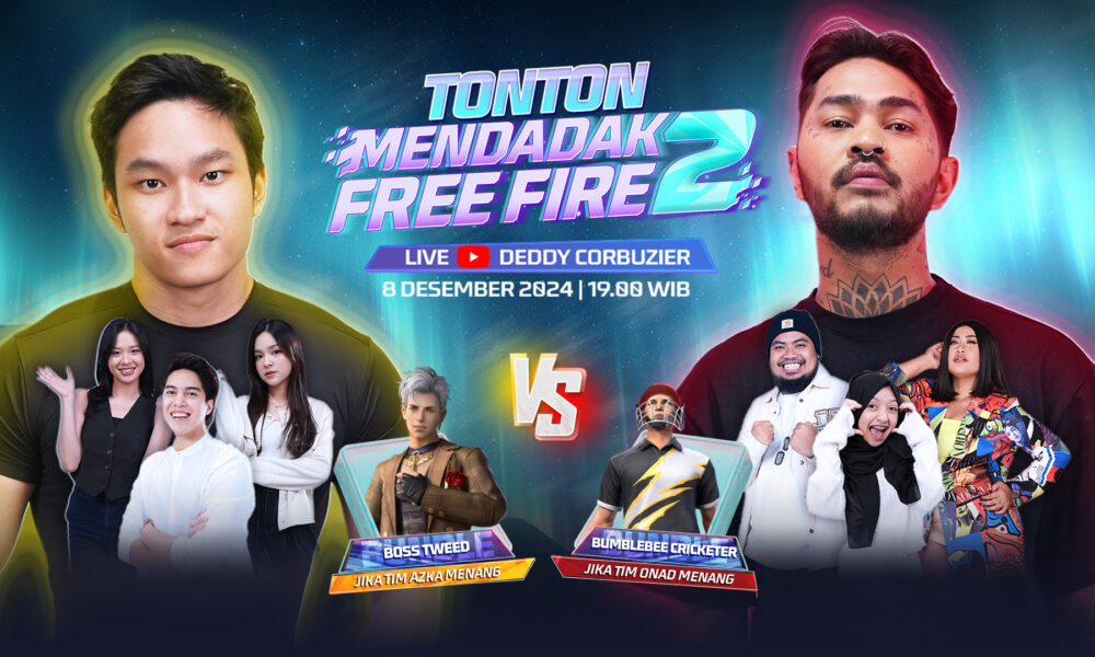 Mendadak Free Fire 2: Duel Seru Tim Azka vs Tim Onad dengan Kejutan Hadiah Gratis