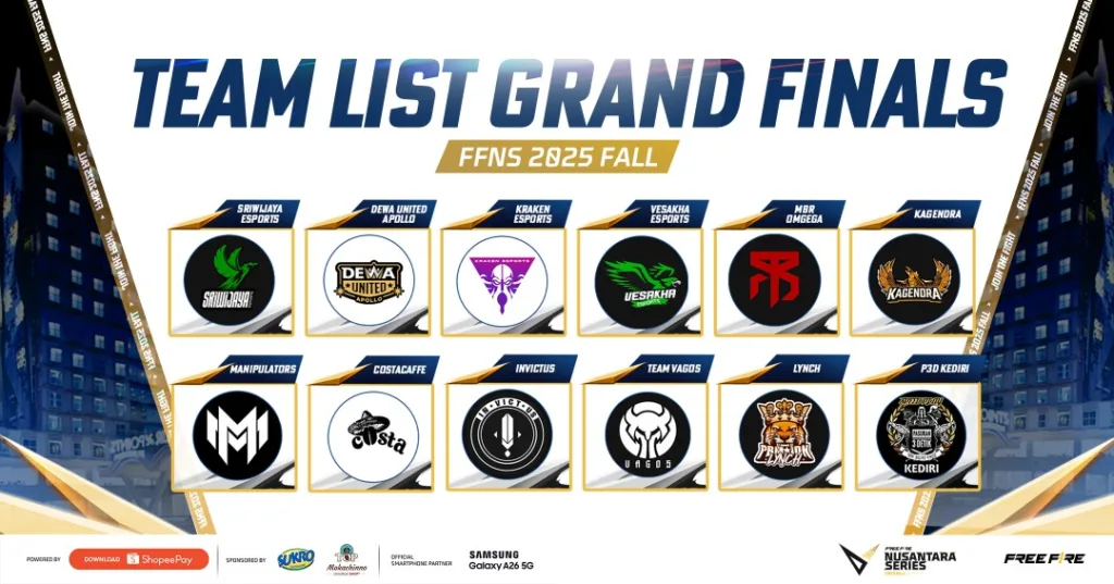 Babak Play-ins Berakhir, Sembilan Tim Amankan Tiket ke Grand Finals FFNS 2025 Fall di Makassar 32 FFNS 2025 Grand Finals