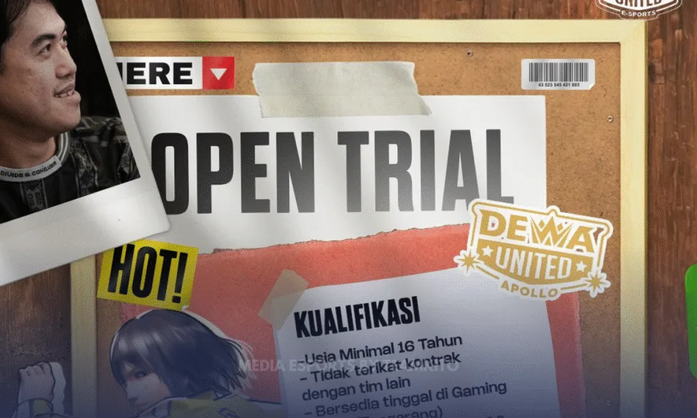 Poster Open Trial Dewa United Free Fire Apollo Season 48