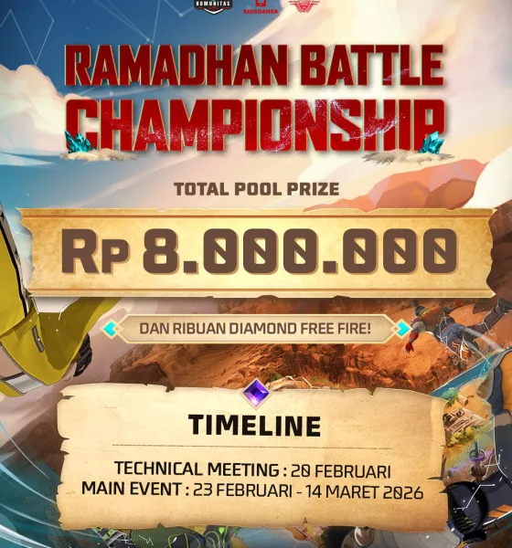 RAMADHAN BATTLE CHAMPIONSHIP: Hadiah Total Rp8 Juta + Ribuan Diamond Free Fire Siap Di rebut!