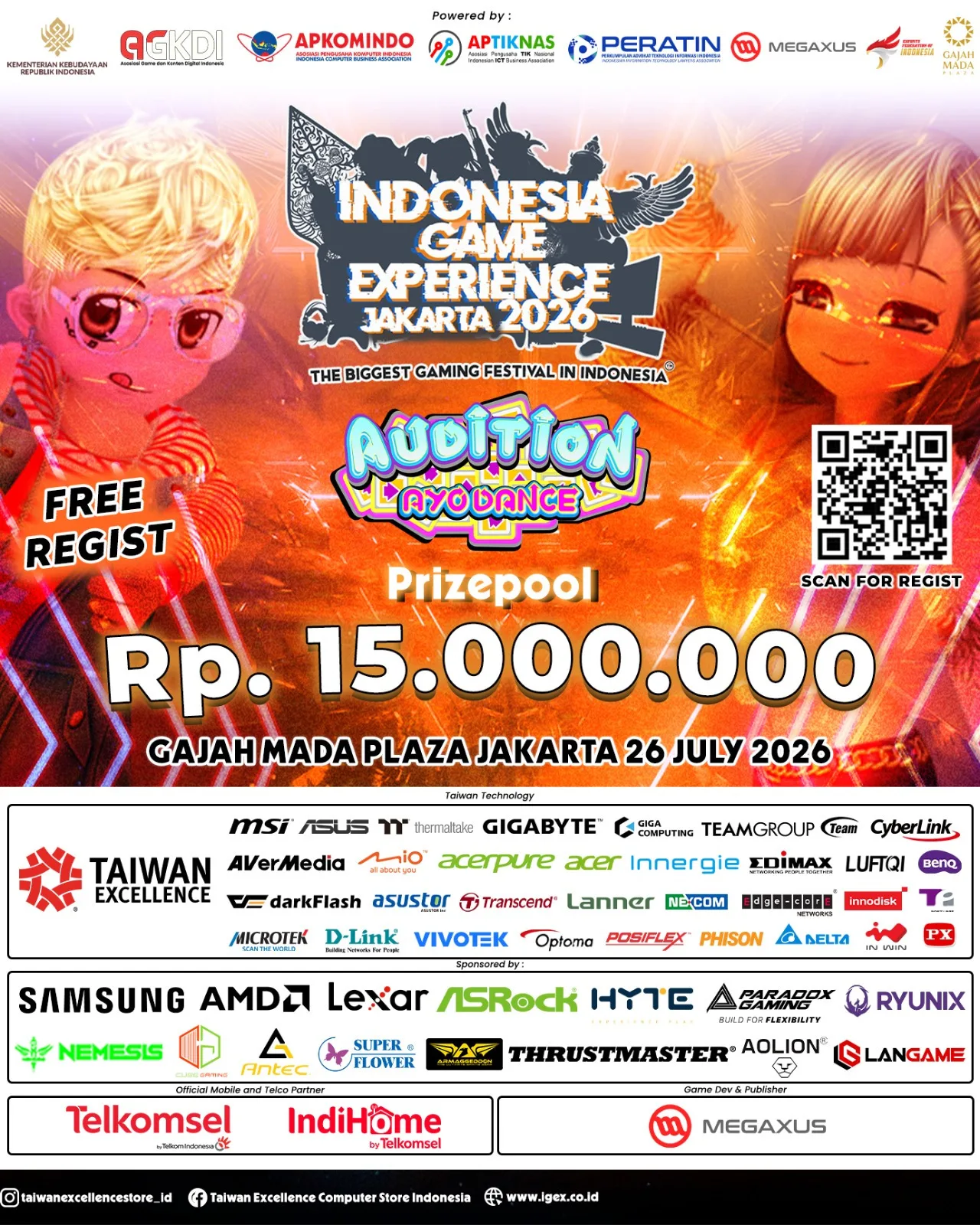 GRATIS! Turnamen AyoDance IGEX 2026: Tunjukkan Skill-mu di Gajah Mada Plaza Jakarta