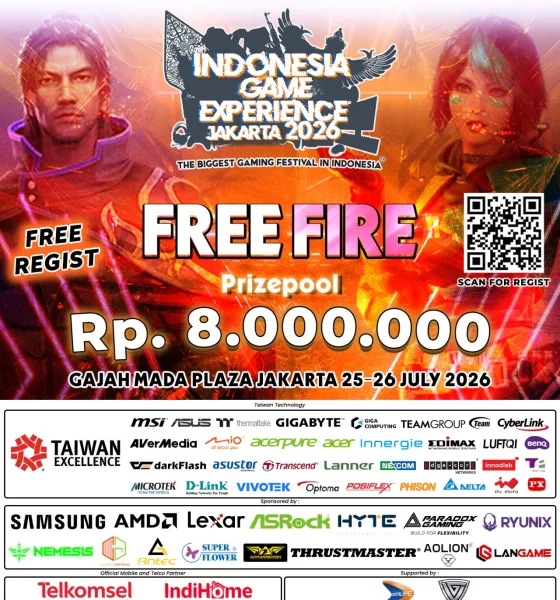 GRATIS! Turnamen Free Fire IGEX 2026 di Gajah Mada Plaza Jakarta - Hadiah Jutaan Rupiah!