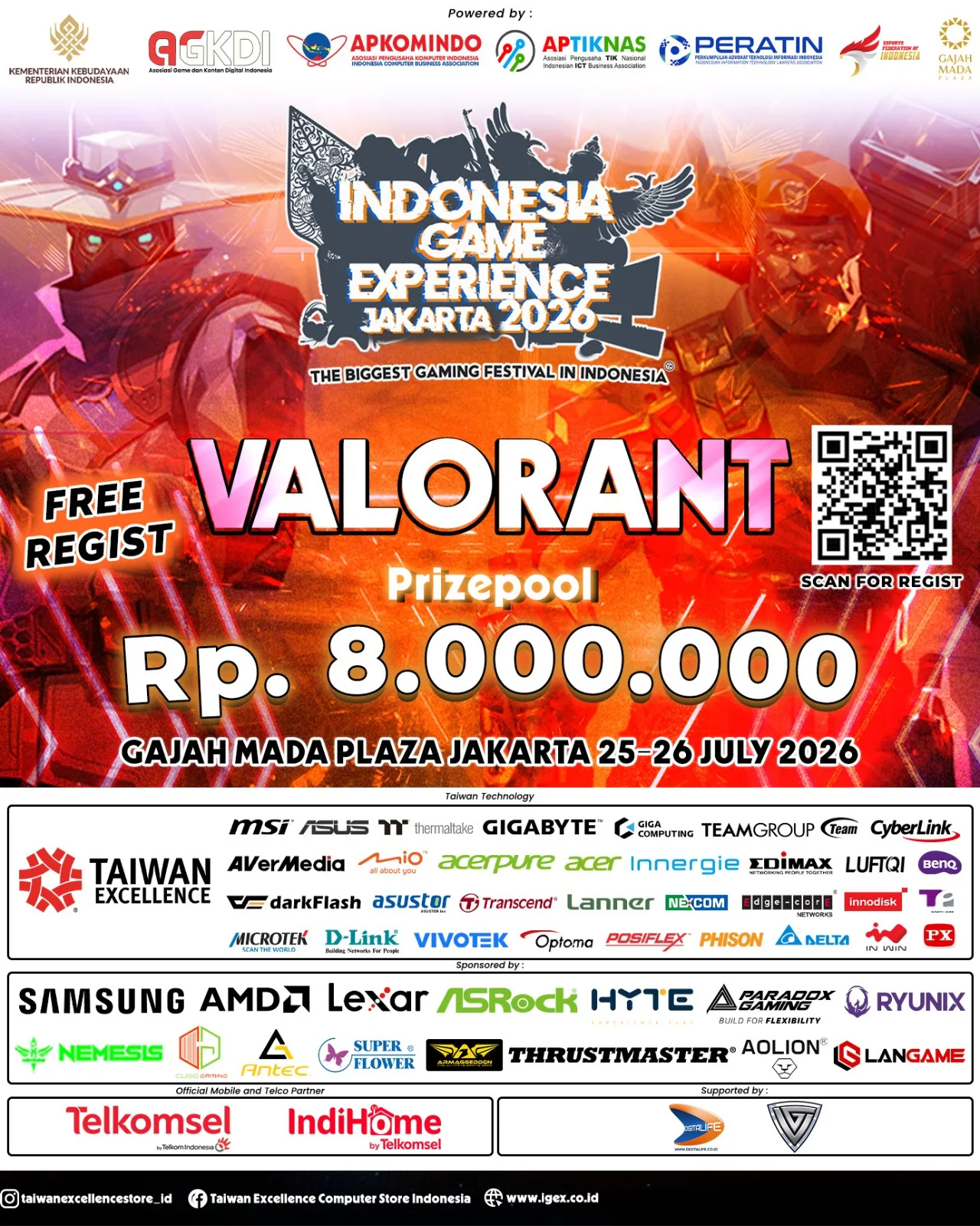GRATIS! Turnamen Valorant IGEX 2026 di Gajah Mada Plaza Jakarta - Hadiah Jutaan Rupiah! 28 IGEX 2026 Valorant Tournament